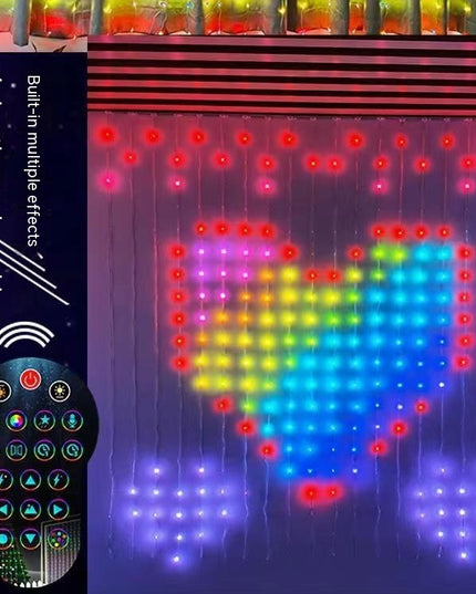 Christmas Decoration Led Rubber-covered Wire Curtain Light