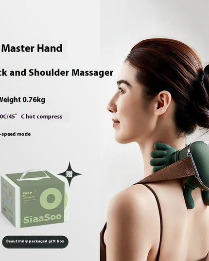Electric Neck And Shoulder Muscle Massager Wireless Shoulder And Back Kneading Massage Shawl Neck Masajeador Relax Pain Relief