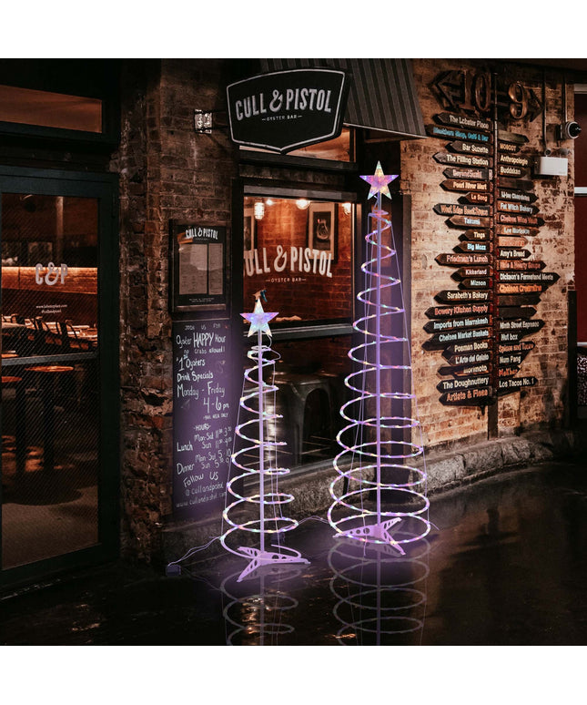 New Style LED Spiral Christmas Tree Light Christmas Spiral Tree Indoor And Outdoor Decoration Lights