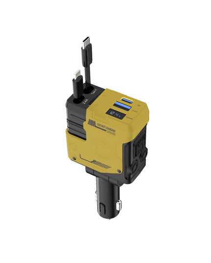 Car Charger Fast Charging And Retractable Four-in-one Cigarette Lighter