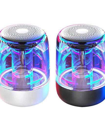 Portable Speakers Bluetooth Column Wireless Bluetooth Speaker Powerful Bass Radio with Variable Color LED Light
