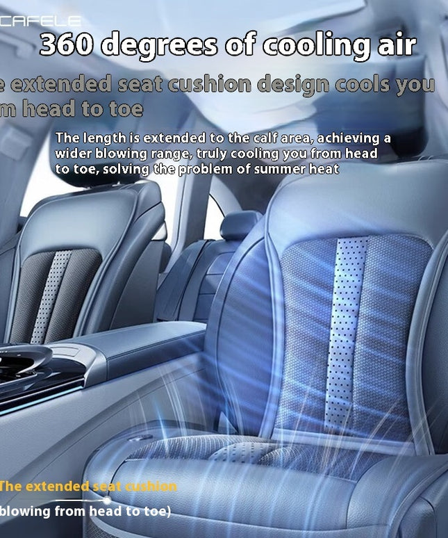 Car Refrigeration Cushion Waist Support Ventilation Cushion Summer Smart Backrest Cool Cushion Universal