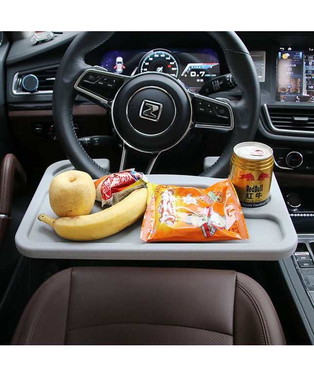 Steering wheel card table