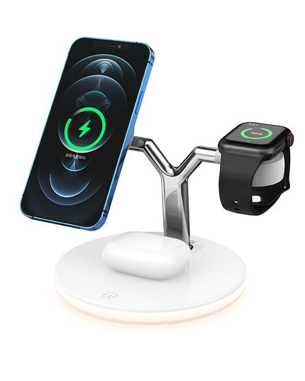 Compatible with Apple, 3 In 1 Magnetic Wireless Charger 15W Fast Charging Station For Magsafe Chargers