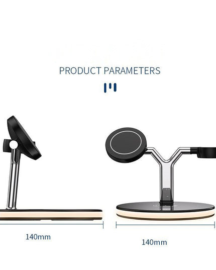Compatible with Apple, 3 In 1 Magnetic Wireless Charger 15W Fast Charging Station For Magsafe Chargers