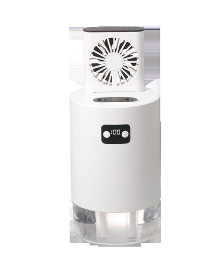 Lifting Fan Humidifier Office Bedroom Air Purifier USB Charging Kawaii Air Humidifier Dual Spray with Remote Control