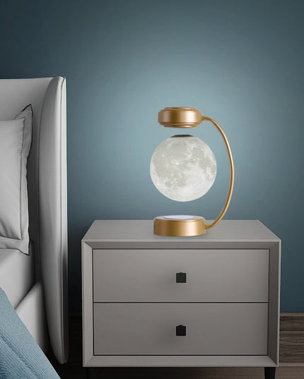 3D LED Moon Night Light Wireless Magnetic Levitating Rotating Floating Ball Lamp For School Office Bookshop Home Decoration
