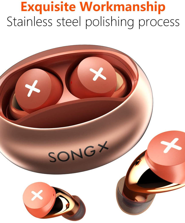 True Wireless Earbuds Noise Cancelling Bluetooth Headphones Waterproof with Star Loop Design