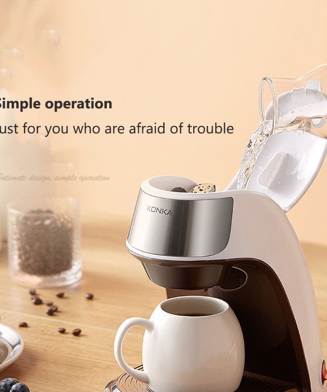 New Coffee Machine Fully Automatic Home Office Mini American Small Portable Coffee Maker