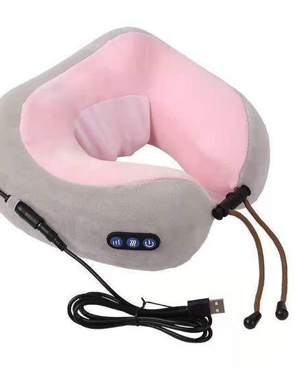 U Shaped Massage Pillow Neck Massage Device Electric Neck Massager Apparatus Shoulder Back Cervical Massager For Body Relaxation