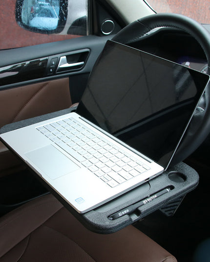 Steering wheel card table