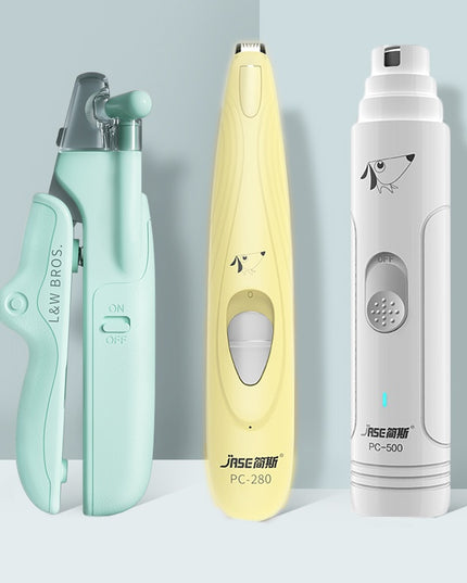 Pet Nail Clippers With LED Light Dogs Cat Nail Scissors Professional Trimmer Tool Care Grooming Supplies