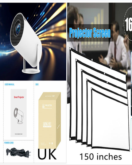 HY300 Pro Projector Home Theater Entertainment Portable Small Projector