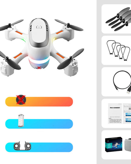 Mini Aerial Photography Gradient LED Remote Control Plane