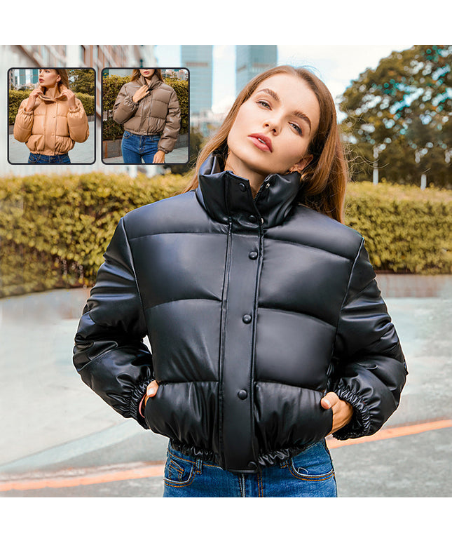 New Bread Coat Winter Warm Stand Collar Short Coat Y2K Cotton Jacket Womens Clothing