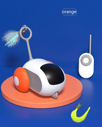 Remote Control Interactive Cat Car Toy USB Charging Chasing Automatic Self-moving Remote Smart Control Car Interactive Cat Toy Pet Products