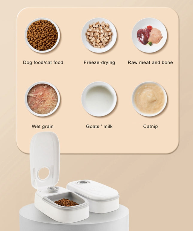 Automatic Pet Feeder Smart Food Dispenser For Cats Dogs Timer Stainless Steel Bowl Auto Dog Cat Pet Feeding Pets Supplies