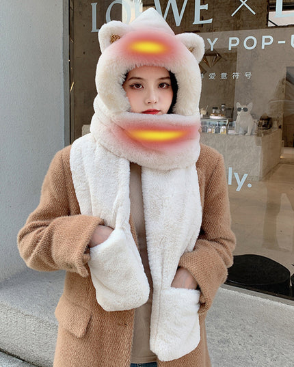 USB Heating Keep Warm And Emit Heat Hat