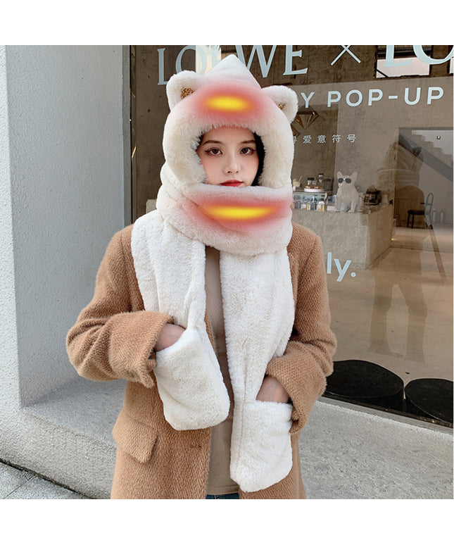 USB Heating Keep Warm And Emit Heat Hat