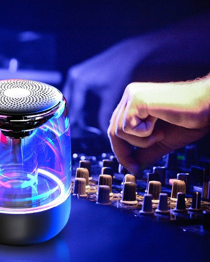 Portable Speakers Bluetooth Column Wireless Bluetooth Speaker Powerful Bass Radio with Variable Color LED Light
