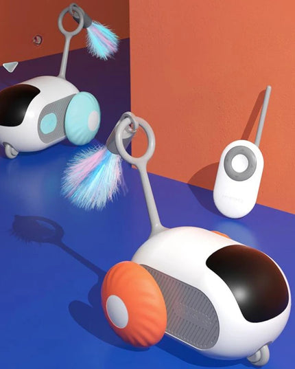 Remote Control Interactive Cat Car Toy USB Charging Chasing Automatic Self-moving Remote Smart Control Car Interactive Cat Toy Pet Products