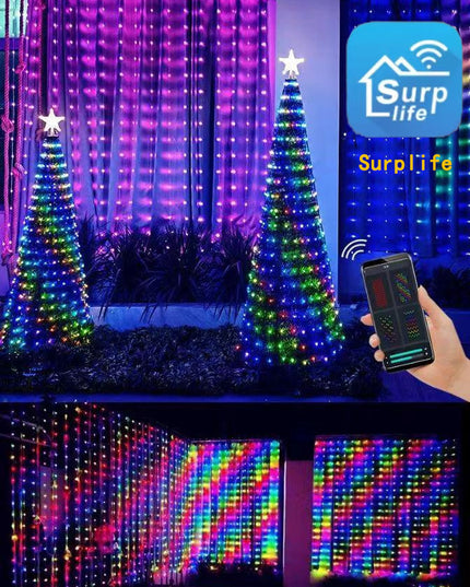 Christmas Decoration Led Rubber-covered Wire Curtain Light