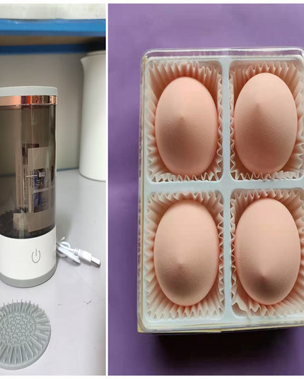 Women Eye Shadow Brush Cleaning Tool Portable Electric Makeup Brush Cleaner Machine With USB Charging Automatic Cosmetic Brush