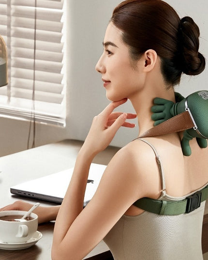 Electric Neck And Shoulder Muscle Massager Wireless Shoulder And Back Kneading Massage Shawl Neck Masajeador Relax Pain Relief