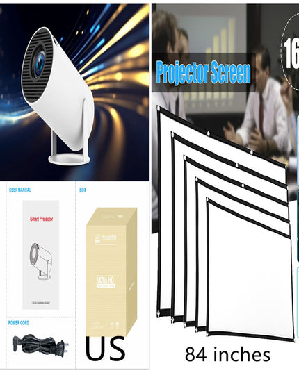 HY300 Pro Projector Home Theater Entertainment Portable Small Projector