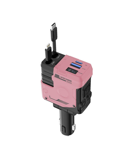 Car Charger Fast Charging And Retractable Four-in-one Cigarette Lighter