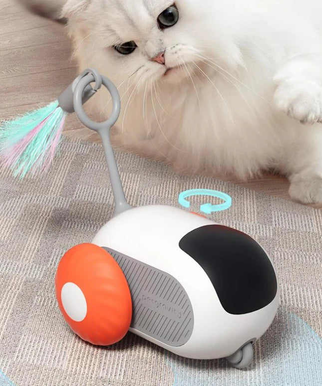 Remote Control Interactive Cat Car Toy USB Charging Chasing Automatic Self-moving Remote Smart Control Car Interactive Cat Toy Pet Products