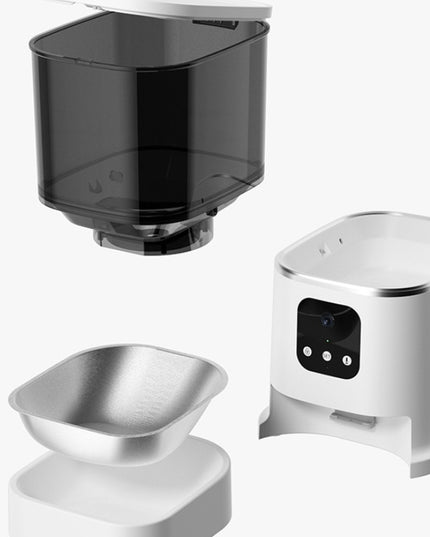 Pet Automatic Feeder Large Capacity Smart Voice Recorder APP Control Timer Feeding Cat Dog Food Dispenser With WiFi Pet Bo