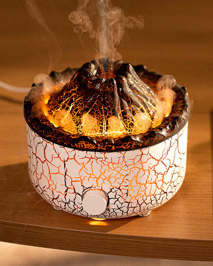 New Creative Volcano Humidifier Aromatherapy Machine Spray Jellyfish Air Flame Humidifier Diffuser
