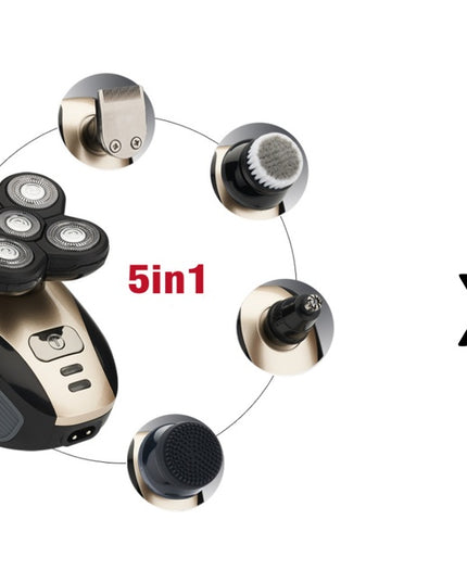 5 In 1 Multifunctional Electric Shaver 5 Blade Razor For Men Shaved Head Rechargeable Shaving Machine Beard Nose Hair Trimmer