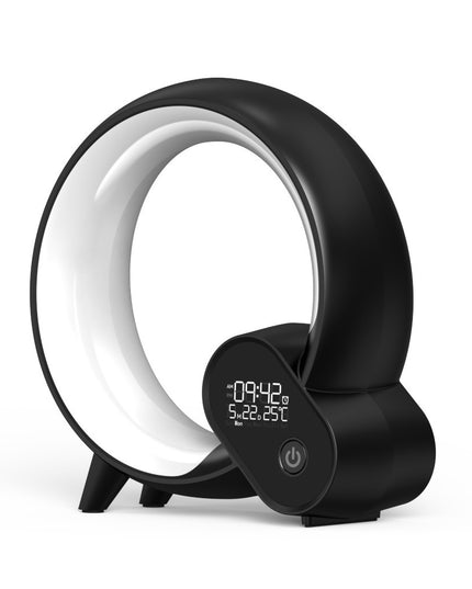 Creative Q Light Analog Sunrise Digital Display Alarm Clock Bluetooth Audio Intelligent Wake-up Q Colorful Atmosphere Light