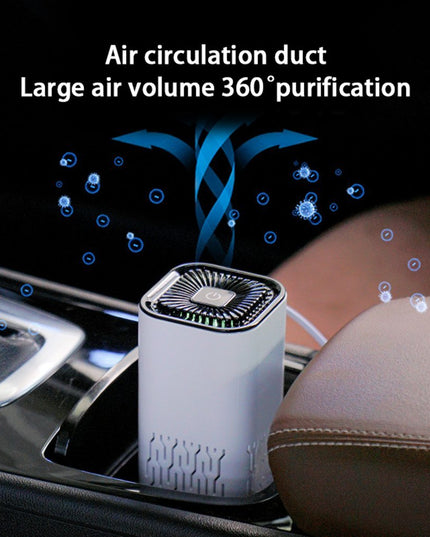 Car Air Purifier Portable Negative Ion Generator Remove Formaldehyde Dust Smoke Air Freshen Washer For Home Car