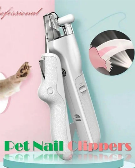 Pet Nail Clippers With LED Light Dogs Cat Nail Scissors Professional Trimmer Tool Care Grooming Supplies