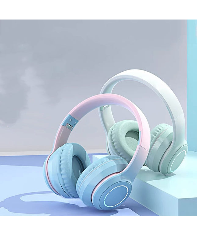 Gradient Bluetooth Headset Foldable Wireless