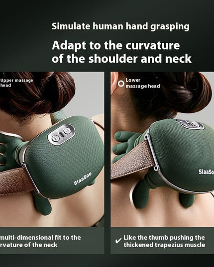 Electric Neck And Shoulder Muscle Massager Wireless Shoulder And Back Kneading Massage Shawl Neck Masajeador Relax Pain Relief