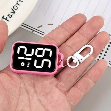 LED Digital Display Keychain Watch