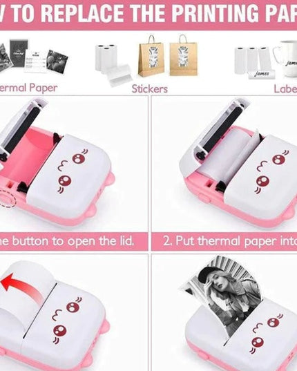 Portable Mini Pocket Printer BT Thermal Printer
