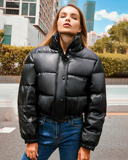 New Bread Coat Winter Warm Stand Collar Short Coat Y2K Cotton Jacket Womens Clothing