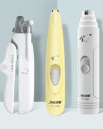 Pet Nail Clippers With LED Light Dogs Cat Nail Scissors Professional Trimmer Tool Care Grooming Supplies