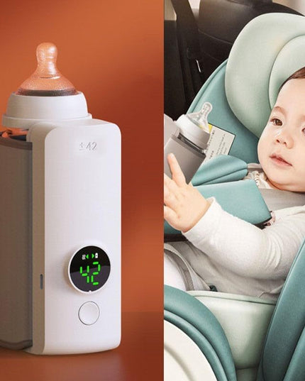 Portable Wireless Rechargeable Baby Bottle Warmer USB Charging And Heating Bag Portable Constant Temperature Milk Warmer Universal Bottle Insulation Sleeve