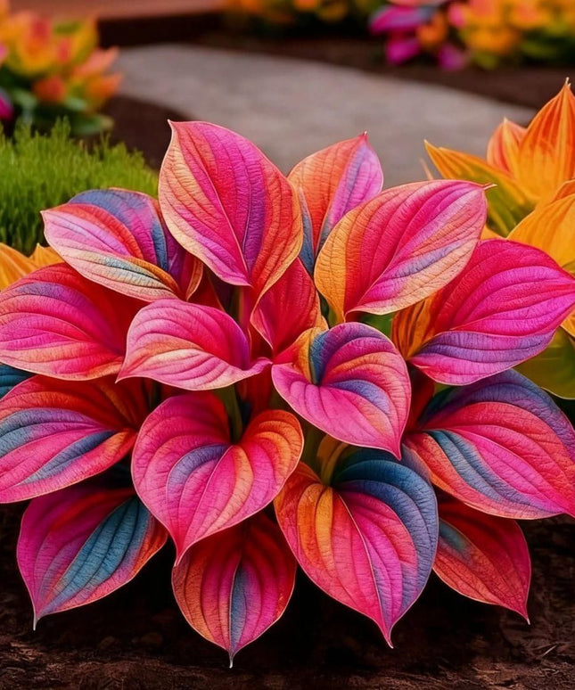 Multicolor Hosta Seeds + Plant Growth Serum Free