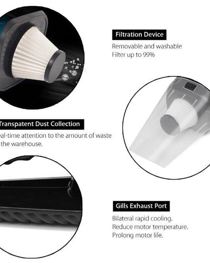 High Power Wet and Dry Vacuum Cleaner Car Vacuum Cleaner Super Suction Haipa Handheld