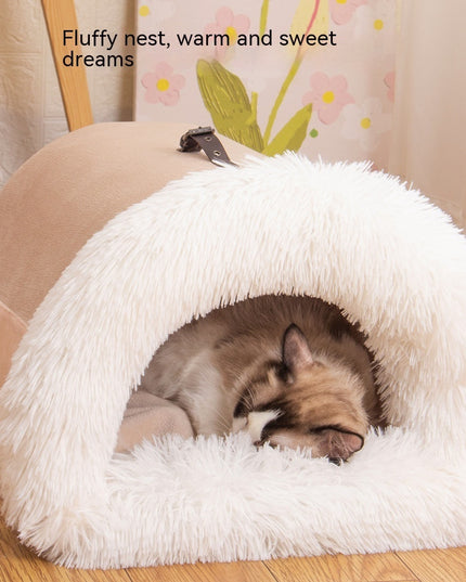 New Splice Portable Pet Nest Portable Autumn And Winter Warm Dog Nest Moisture-proof Long Fur Cat Nest Cross Border Pet Nest