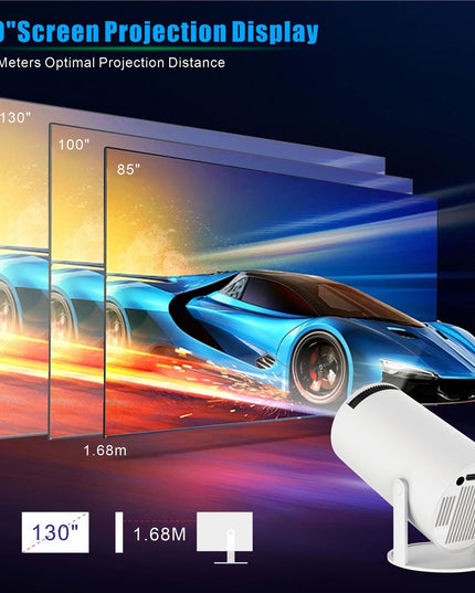 HY300 Pro Projector Home Theater Entertainment Portable Small Projector