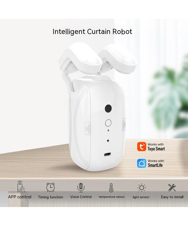 Wifi Curtain Robot Smart Home Roman Rod Electric Curtain Companion