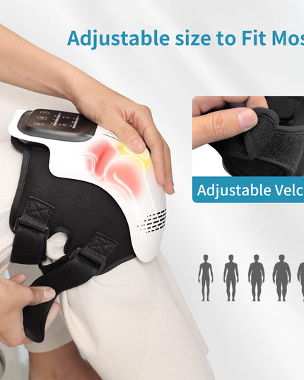 Intelligent Home Use Electric Intelligent Kneading Heating Knee Massager Rechargeable Pain Relief Infrared Laser Vibration Knee Massager